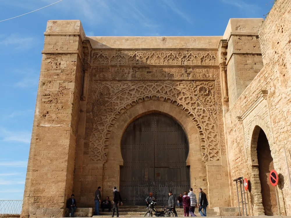 Bab Oudaia, the monumental Almohad gate of the Kasbah